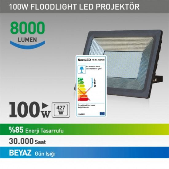 NextLED 100W Projektör Beyaz NextLED 100W Projektör Beyaz