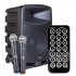 WESTA WAP-15505 400 WATT 15 2 YOLLU 2 EL TELSİZ MİKROFONLU BLUETOOTH ÖZELLİKLİ ŞARJLI AKTİF KABİN HOPARLÖR