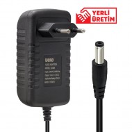WEKO 14.4 VOLT - 2 AMPER 5.5*2.5 UÇLU KIRMIZI YEŞİL LEDLİ YERLİ ÜRETİM AKÜ ŞARJ CİHAZI (OUT:12V-2A)