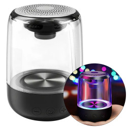 MAGICVOICE MV-24696 600 MAH TAŞINABİLİR RGB MİKROFONLU AUX/TF/BLUETOOTH 3 WATT HOPARLÖR SPEAKER (BEYAZ)