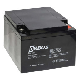ORBUS ORB12-26 12V 26 AH KURU AKÜ (176 X 166 X 125MM) (8KG)