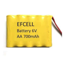 EFCELL EF-60700S  6 VOLT AA 700MAH 5Lİ SARJ EDİLEBİLİR OYUNCAK PİLİ (202105)
