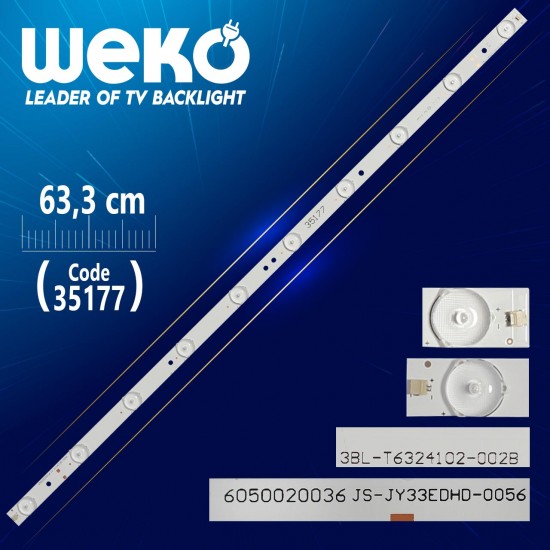 3BL-T6324102-002B C 605020036 JS-GY33EDHD-0056 - 63.2 CM 10 LEDLİ - (WK-120) 3BL-T6324102-002B C 605020036 JS-GY33EDHD-0056 - 63.2 CM 10 LEDLİ - (WK-120)
