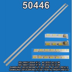 WKSET-5446 36530X1 36531X1 SEL390V7-S04A-X1 2 ADET LED BAR (48LED)