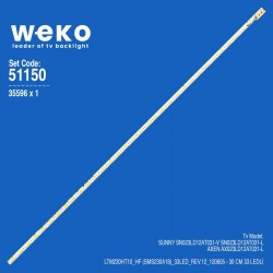 WKSET-6150 35596X1 LTM230HT10_HF (SMS230A18)_33LED_REV.12_120605 1 ADET LED BAR (33LED)