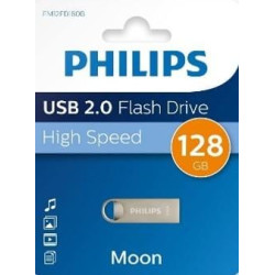 Philips FM12FD160B/00 128GB Moon Klasik Gümüş USB 2.0 Metal Flash Bellek