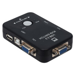 PowerMaster PM-12690 2 Kanal VGA KVM Switch (2 Bilgisayarı Tek Elden Yönetin)