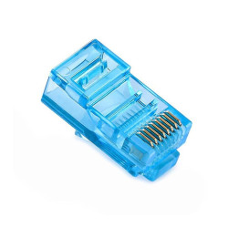 Powermaster PM-22702 RJ45 RJ45 CAT6 8P/8C Mavi Soket (100'lü Paket)