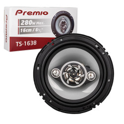 Premio TS-1638 240WATT 16 Cm Tweeterli Oto Hoparlör 2'li Takım