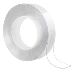 Sunup 30mm 3 Metre Çift Taraflı Nano Teknoloji Süper Yapıştırıcı Şeffaf Bant