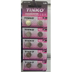 Tinko C-1106A AG13 LR44 A76 1.5 Volt Alkalin Düğme Pil (10'lu Paket)