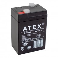 AKÜ 6 VOLT 4 AMPER ATEX AX-604 (70 X 48 X 101 MM)  IŞILDAK AKÜSÜ)