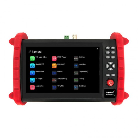 ALPSAT AS33-IPCX 7 EKRANLI IPC-ONVIF-AHD-CVI-TVI-HDMI-ANALOG GİRİŞLİ CCTV KAMERA TEST CİHAZI ALPSAT AS33-IPCX 7 EKRANLI IPC-ONVIF-AHD-CVI-TVI-HDMI-ANALOG GİRİŞLİ CCTV KAMERA TEST CİHAZI