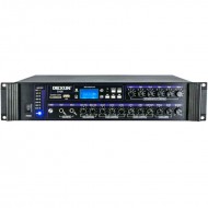 DEXUN D-400 500 W 100V/70V/4-16 OHM USB/SD/BT 6 BÖLGELİ 3 MİK 3 AUX GİRİŞLİ TRAFOLU MIXER ANFİ