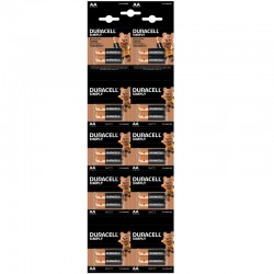 DURACELL LR6/MN1500 1.5V ALKALİN AA KALEM PİL 20Lİ KARTELA PAKET FİYAT (2Lİ YIRTMALI)