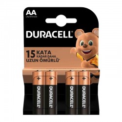 DURACELL LR6/MN1500 AA 1.5V ALKALİN KALEM PİL (4LÜ) PAKET FİYAT