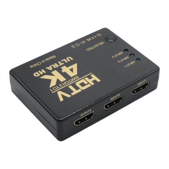 Fully G-538N 4K Ultra HD Destekli 3 Port Uzaktan Kumandalı HDMI Switch Çoğaltıcı