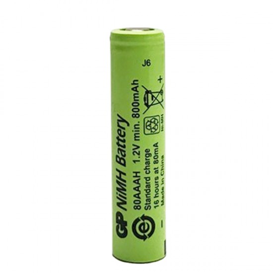 GP 80AAAH 1.2V 800MAH DÜZ KAFA ŞARJLI AAA İNCE KALEM PİL GP 80AAAH 1.2V 800MAH DÜZ KAFA ŞARJLI AAA İNCE KALEM PİL