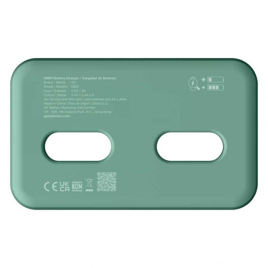 GP ReCyko E822 8'li USB Kalem Pil Şarj Cihazı - AA ve AAA Uyumlu Akıllı LED Göstergeli Profesyonel Şarjlı Ünitesi