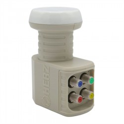 Herz HR-905 Digital Quattro Santral Tipi Ku-Band LNB - Altın Uçlu 0.1dB