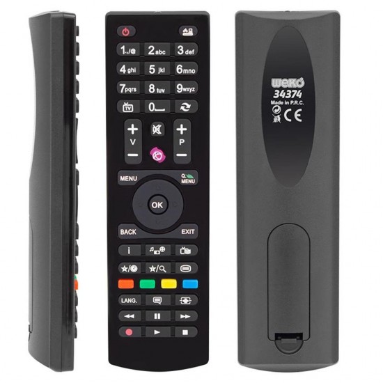 HEY 40143 Vestel SEG Regal Yuvarlak Göbek Mini Uyumlu LCD LED TV Kumanda