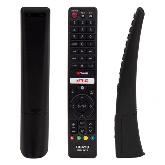 HUAYU KL RM-L1678 SHARP NETFLIX-YOUTUBE SES KOMUTLU MİKROFONLU TUŞLU LCD-LED TV KUMANDA HUAYU KL RM-L1678 SHARP NETFLIX-YOUTUBE SES KOMUTLU MİKROFONLU TUŞLU LCD-LED TV KUMANDA