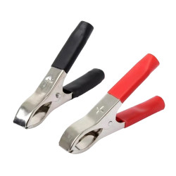 KROKODİL AKÜ MAŞASI KÜÇÜK 75MM SİYAH * KIRMIZI