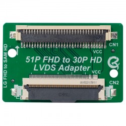LCD PANEL FLEXİ REPAİR KART 51P FHD TO 30P HD LVDS ADAPTER LG FHD TO SAM HD QK08V2  QK8002A