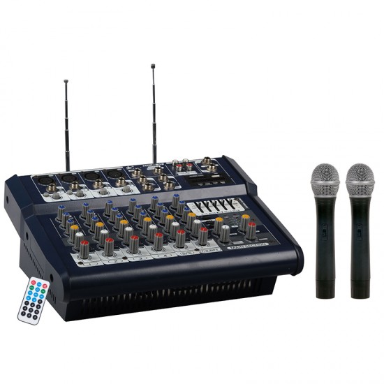 LENTUS LNT-800M 2X400W USB-BT ÇİFT EL KABLOSUZ MİKROFONLU POWER MİXER ANFİ LENTUS LNT-800M 2X400W USB-BT ÇİFT EL KABLOSUZ MİKROFONLU POWER MİXER ANFİ