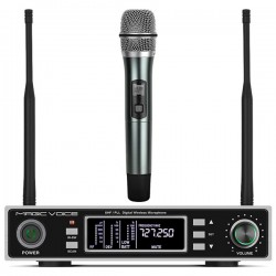 MAGICVOICE MV-1100E UHF ÇİFT TUNER 1 EL KABLOSUZ TELSİZ MİKROFON