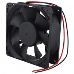 POWERMASTER 12X12 CM 12038HS 120X120X38MM 12 VOLT 0.25A  PLASTİK KASA FAN 2 KABLOLU SOKETLİ