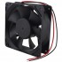 POWERMASTER 12X12 CM 12038HS 120X120X38MM 12 VOLT 0.25A  PLASTİK KASA FAN 2 KABLOLU SOKETLİ