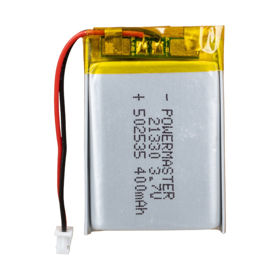 POWERMASTER 502535 3.7 VOLT 400 MAH LİTYUM POLİMER PİL POWERMASTER 502535 3.7 VOLT 400 MAH LİTYUM POLİMER PİL