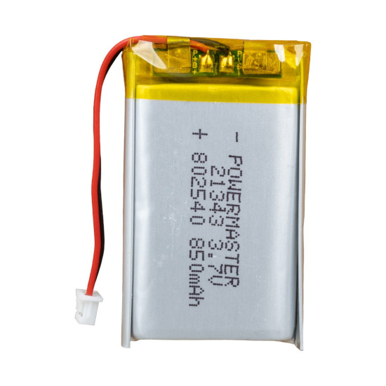 POWERMASTER 802540 3.7 VOLT 850 MAH LİTYUM POLİMER PİL POWERMASTER 802540 3.7 VOLT 850 MAH LİTYUM POLİMER PİL