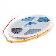 POWERMASTER PEMBE 5 METRE 12V COB ŞERİT LED STRIP 200 LED 3000K FOSFORLU