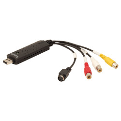 Powermaster RCA Analog S-Video Ses Capture Card 720P EasyCap USB 2.0