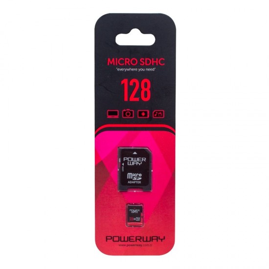 POWERWAY PWR-128 128 GB MICRO SD HAFIZA KARTI (CLASS 10) POWERWAY PWR-128 128 GB MICRO SD HAFIZA KARTI (CLASS 10)