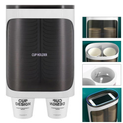Sunup SN-27108 Kendinden Yapışkanlı Çiftli Plastik - Karton Bardak Dispenseri