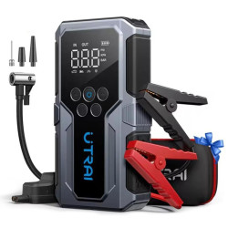 Utrai JS-9 12-24V Akü Şarj Powerbank Lastik Hava Kompresörü Şişirici Taşınabilir Dijital Kablosuz EL Feneri